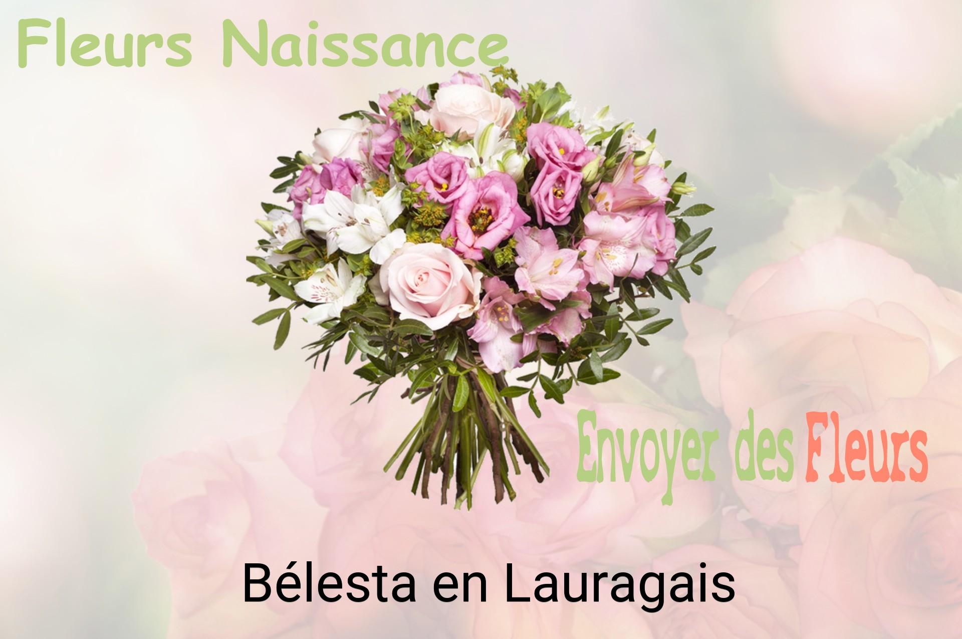 Bouquet de fleurs de naissance livré à Bélesta-en-Lauragais
